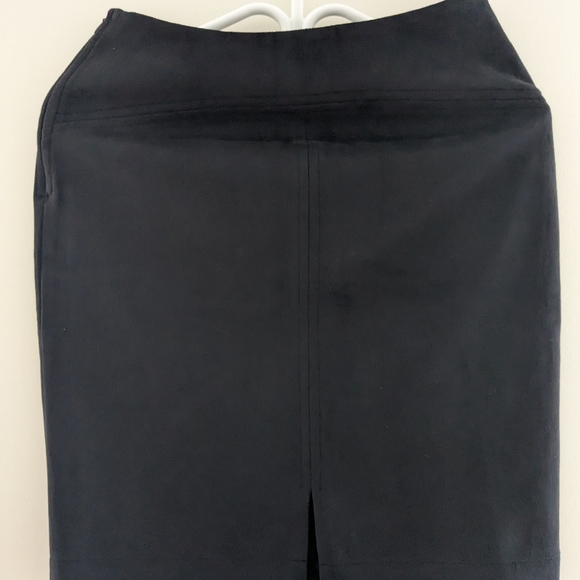 Cortefiel Grey Suede Like Dress Pencil Skirt Size S - Picture 2 of 2